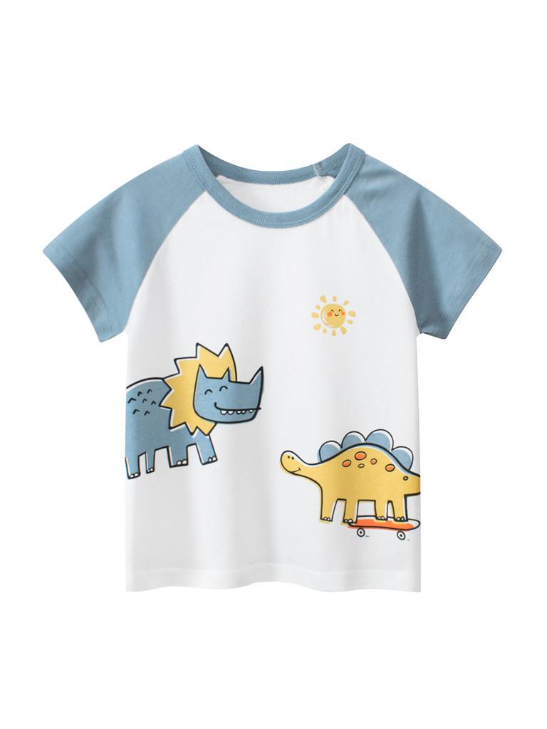 2025 Sommer Kinder Jungen Kurzarm Grafik T-Shirts Cartoon Gedruckt Kleinkind Jungen Oberteile 2-8 Jahre Kinder Baby Jungen T-Shirts Kleidung
