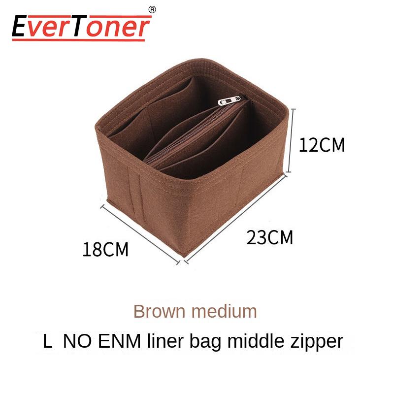 EverToner Bag Organizer Insert For l-v Noe Organiser Felt material Divider Shaper Protector Compartment Inner Bag Accessories