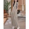 Premium Temperament Tooling Dress Women's Summer Large Size Fat Waist Drawstring Sleeveless Vest Long Skirt