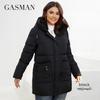 Gasman 2022 Fashion Down Jacket Γυναικείο κοντό κοντό casual με κουκούλα τσεπάκι Parkas Γυναικείο παλτό GM-82211