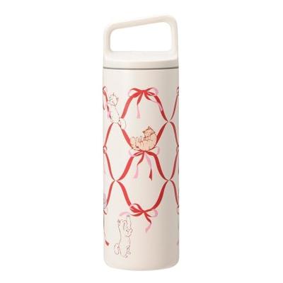 Starbucks Valentine's Day 2025 Handle Lid Stainless Steel Bottle, 473ml, Gift, Water Bottle, Tumbler, Cat, Heart