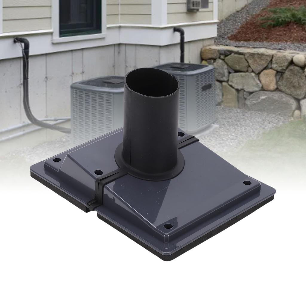 HVAC Wall Penetration Line Set Cover Kit Plastic Split AC Line Set Wall Cover with Soft Gasket for Indoor Outdoor   Conditioner