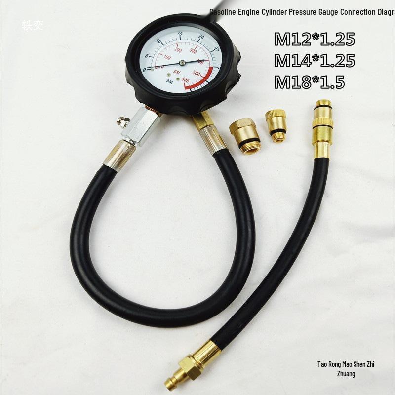 Universal Engine Cylinder Pressure Gauge for Diesel and Gasoline Vehicles