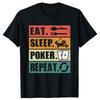 Funny Eat Sleep Poker Repeat Poker Lover Graphic Tshirts Unisex Womens Fashion Casual Tshirt 100 Cotton Loose Oversized T Shirt