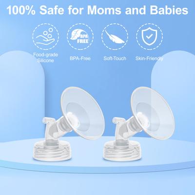 Breast Pump Part Flange Inserts Convert Perfect Fit BPA-Free Food-Grade Materials