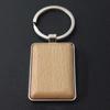 Keychain Ring Blank Wood Car Key Holder Portable Fashion Backpack Handbag Purse Keyrings Homemade DIY Handicraft