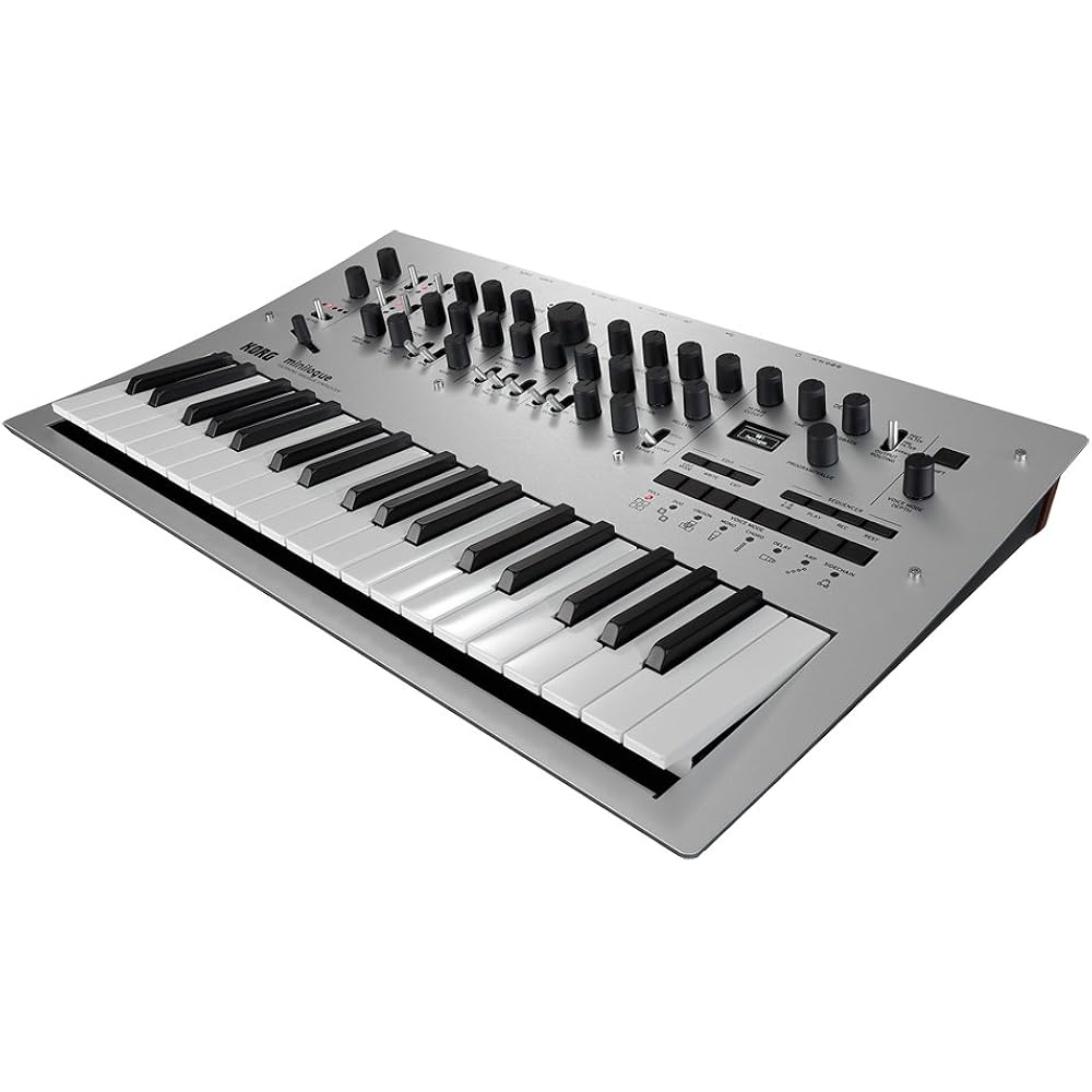 KORG 4 Voice Polyphonic Analog Synthesizer, Minilogue, 37 Key, 16 Step Sequencer, Oscilloscope Mo...