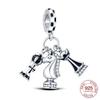 Prawdziwa Miedź Amulet Szachy Wzorzysty Koralikowy Amulet do Tworzenia Biżuterii Autentyczna Bransoletka Biżuteria Damska Biżuteria Modowa Prezenty Świąteczne