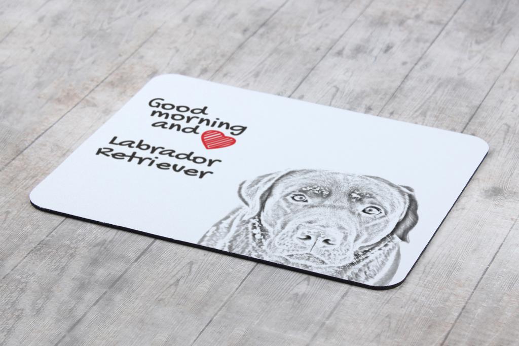 Labrador Retriever - mouse pad with print, personalized dog-themed mouse pad, unique gadget for an office worker by Art-Dog brand