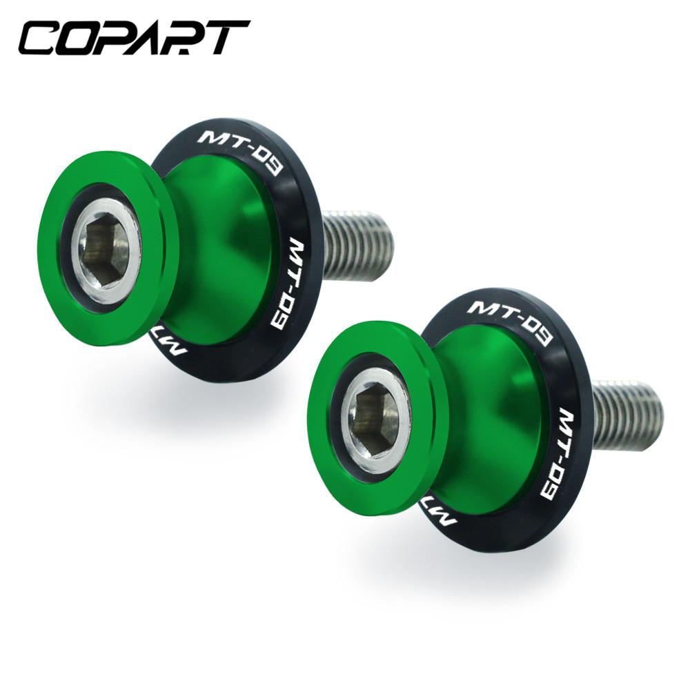 For YAMAHA MT09 FZ09 FJ-09 MT-09 TRACER MT 09 All Years 6/8MM Motorcycle Swing Arm Sliders Spools CNC Stand Screw Paddock
