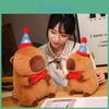 Adorable Capybara Plush Toy Ultra Soft Pp Cotton Stuffed Animal Doll For Girls Birthday Gift