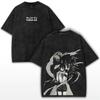 Manga Reze Graphic Printed Tshirt Chainsaw Man Anime Cool Washed T Shirt Men Women Clothing Cotton Short Sleeve Tees Streetwear