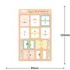 Furukawa Paper Index Seal Stickers - Fufufu Planner Series x Mizutama, Flower Design, QS320