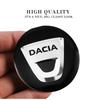 4Pcs Car Emblem Wheel Hub Center Cap Sticker Rim Badge Cover For Dacia Duster Sandero Stepway Logan Lodgy Jogger Spring Dokker