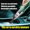 New 90000PA Car Vacuum Cleaner 120W High-power Wet and Dry Handheld Wireless Vacuum Cleaner Strong Suction Dual Use For Car & Home