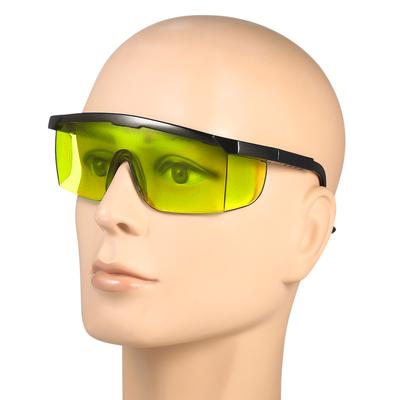 Óculos de segurança 200-540nmnm Óculos de proteção ocular a laser amarelos