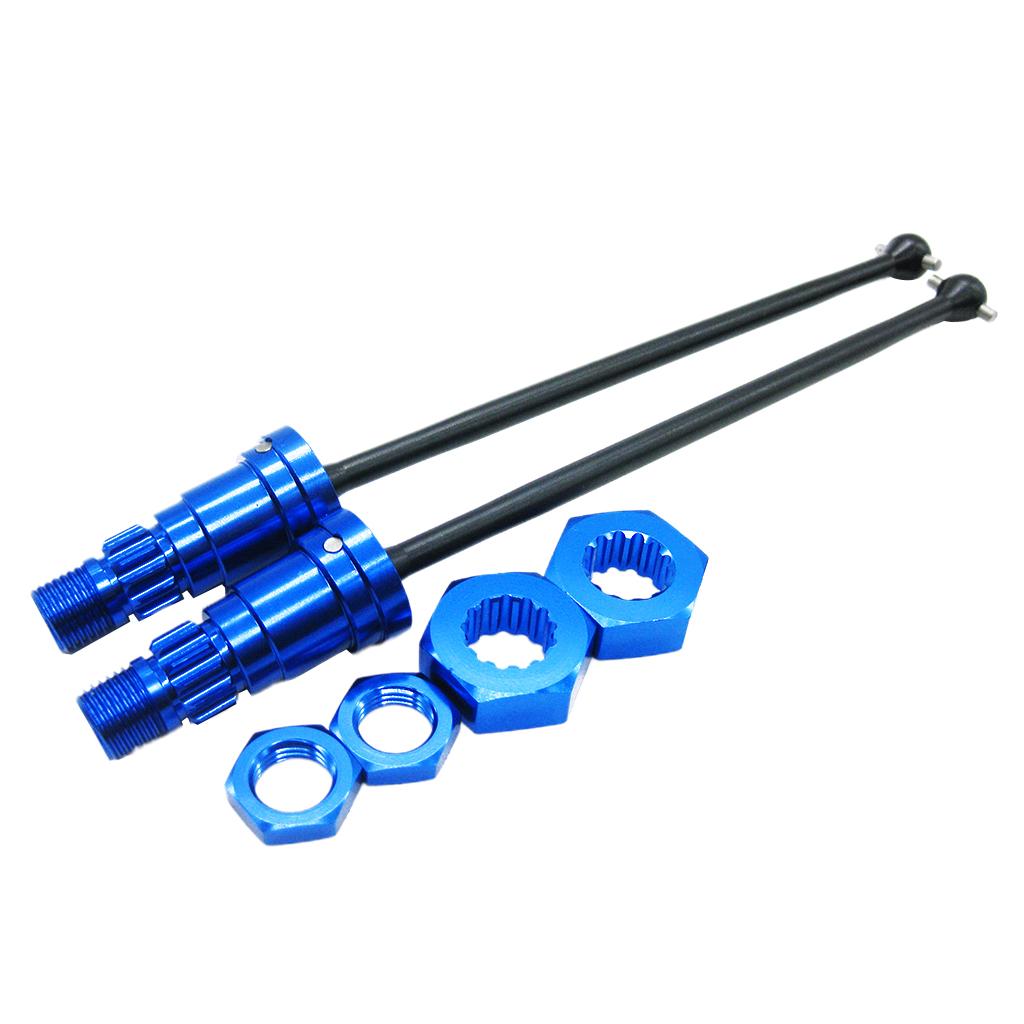 2pcs 1/5 Front Rear Universal Drive Shafts Aluminum Alloy for Traxxas