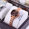 2024 Women's Trendy Square Dial Quartz Watch - Fashionable, Waterproof, Versatile