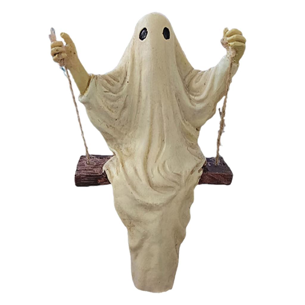 Ghost Figure Decor Resin Statue Ornament Horror Festival Sculpture for Indoor Outdoor Courtyard