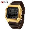 SANDA Dual-Time Multifunction Student Sports Watch - Square, Waterproof, Electronic