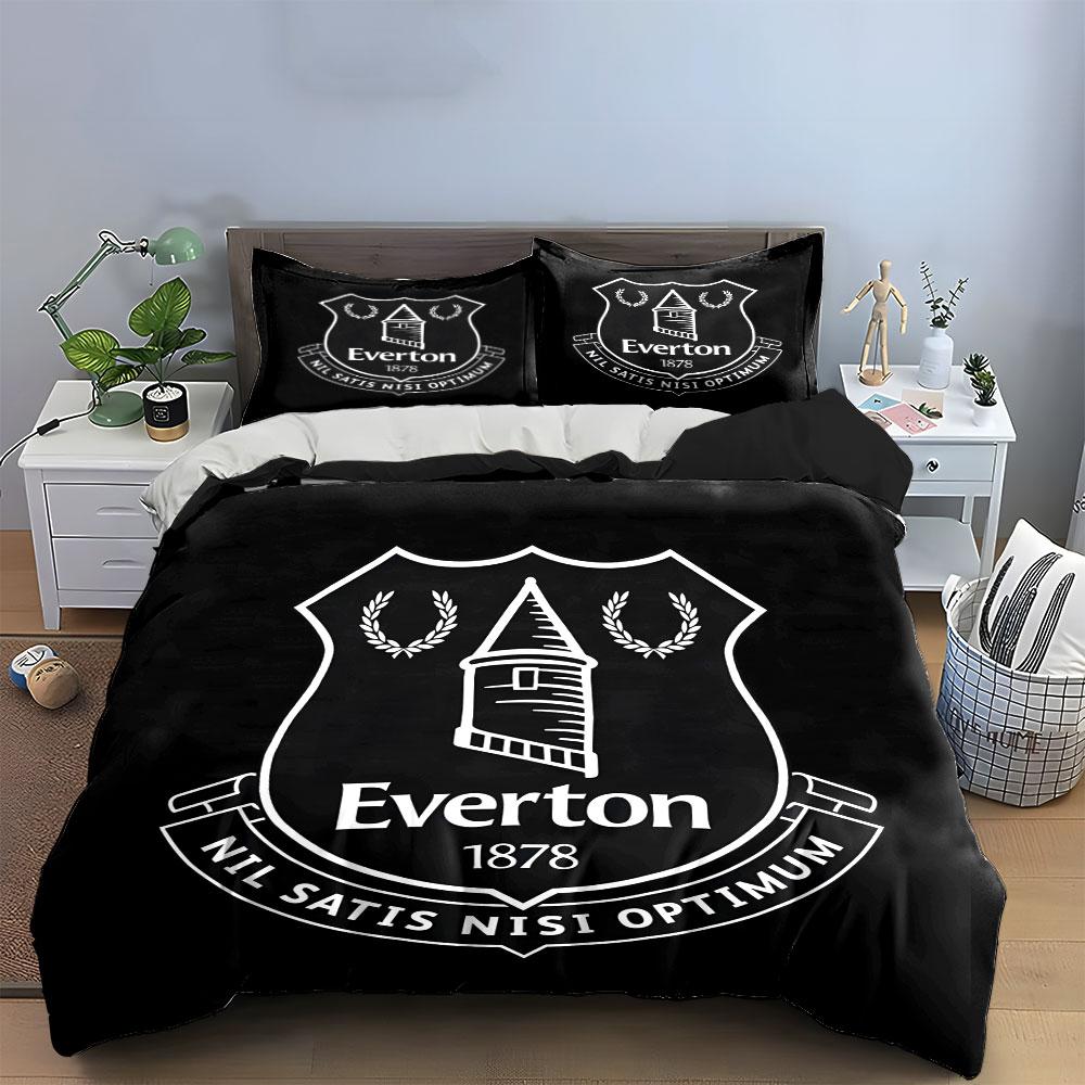 Stemma e testo dell'Everton. Set lenzuola Set copripiumino Copripiumini Federe(1*Copripiumino 2*Federe senza imbottitura piumone)