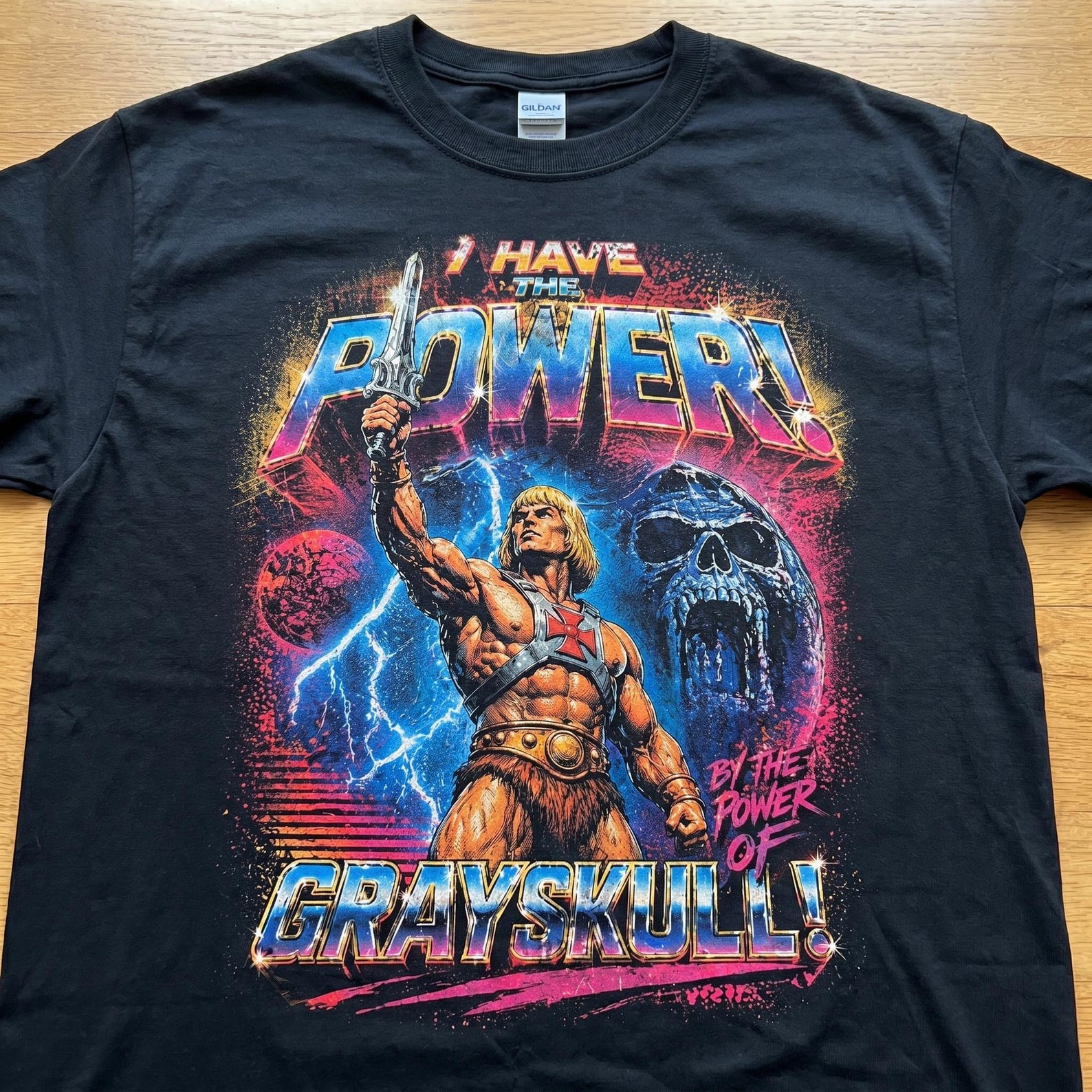 He-Man I Have The Power Tee | Vintage 80s Cartoon Masters of the Universe Shirt L