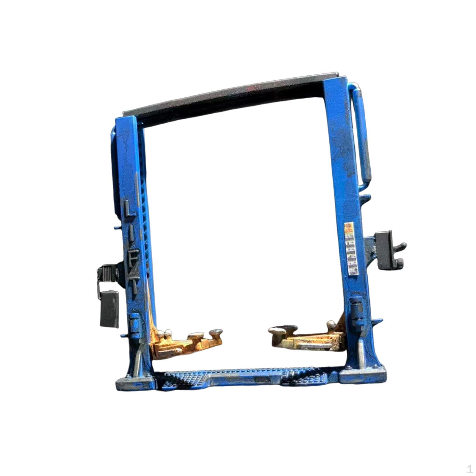 

1/64 Car Lift Model Repair Tool Diorama Decoration Creative Decorative Standard blue