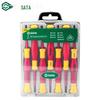 SATA 09318 7-Piece VDE 1000V Insulated Precision Screwdriver Set