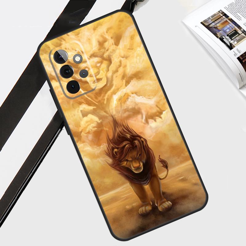 Lion Animal Case For Samsung Galaxy A55 A35 A15 A56 A36 A26 A16 A06 A54 A34 A14 A12 A22 A32 A52 A13 A53