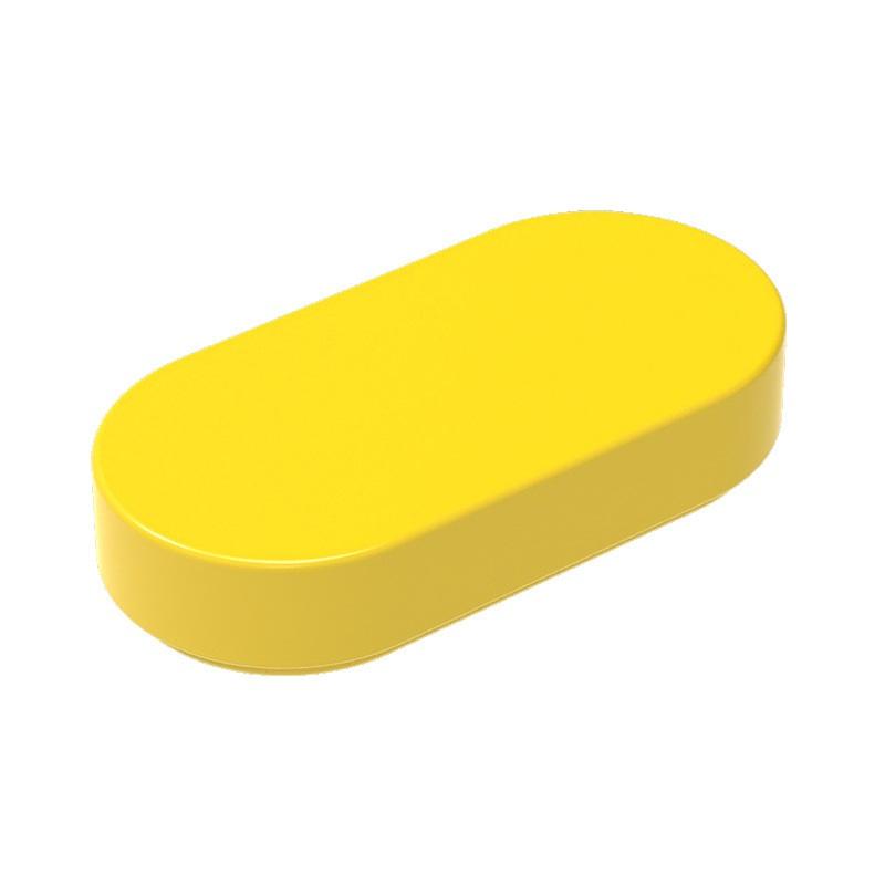 MOC 10PCS 1126 Round 1x2 Oval Building Blocks Bricks Kit Tire Board Panel Particle Puzzle Idea Toys Children Birthday Kid Gift