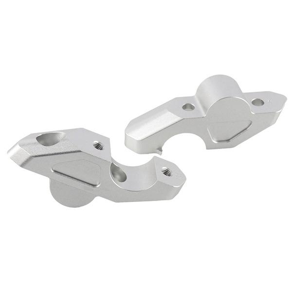 Silberne Aluminiumlegierung Motorrad-Lenkererhöhungen für BMW R1300G (1 Paar)