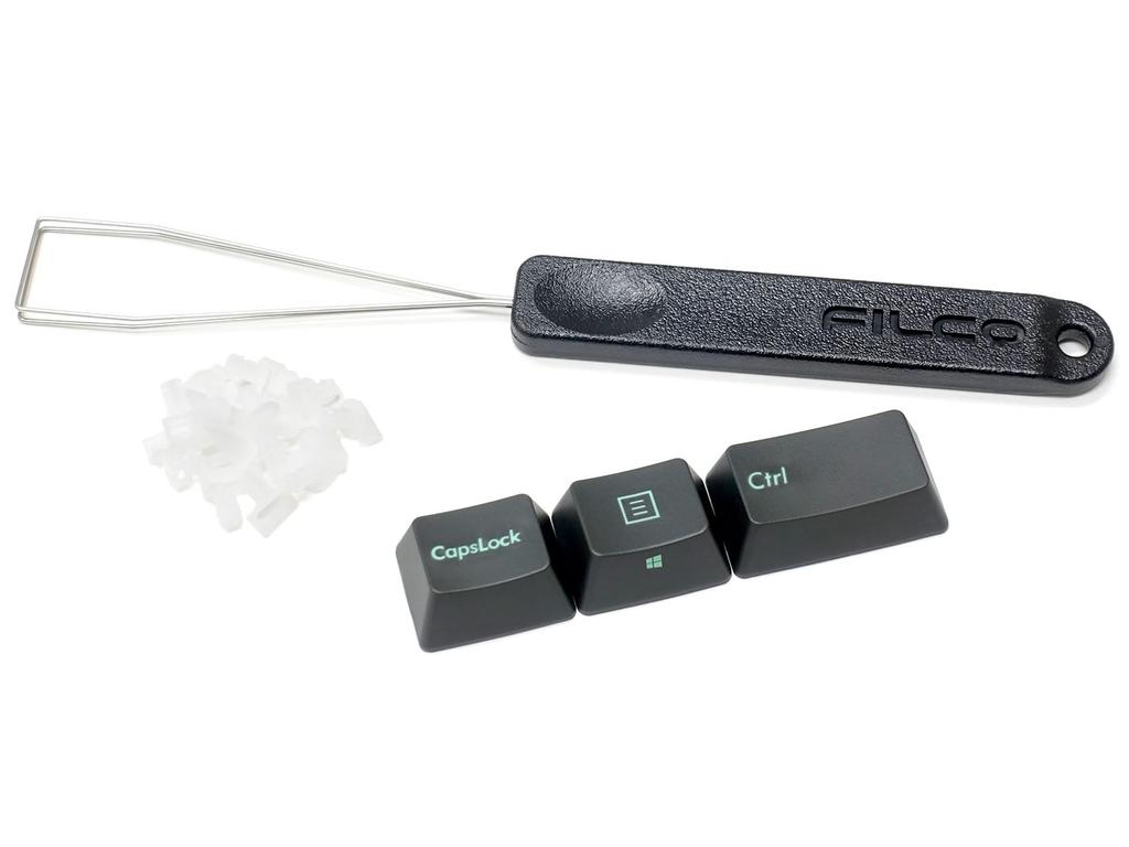 FILCO PBT Two-Tone Molded Keycap Set, ASAGI X Gray, Replacement for Majestouch, 104 Keys, English Layout, Includes Key Puller, FKCS104AGP2Z