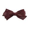 Synthetic Leather Bow Barrettes Women Elegant Ponytail Clip Hairpins Girls Bowknot Hair Clips Fashion Hair Accessories Headwear
