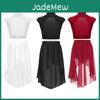 Tanz Crop Lyrical Mädchen Kleid Oberteil Mit Tüllrock Zweiteiler Tanzkleidung Gymnastik Outfits