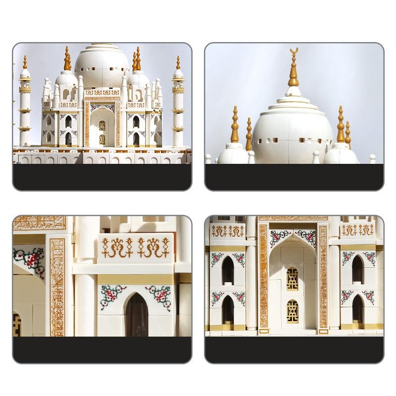 Non-Toxic 1113Pcs World Architecture New Verson Taj Mahal-Agra India Building Blocks Bricks Assembled Decoration Collection Toy Children Gift