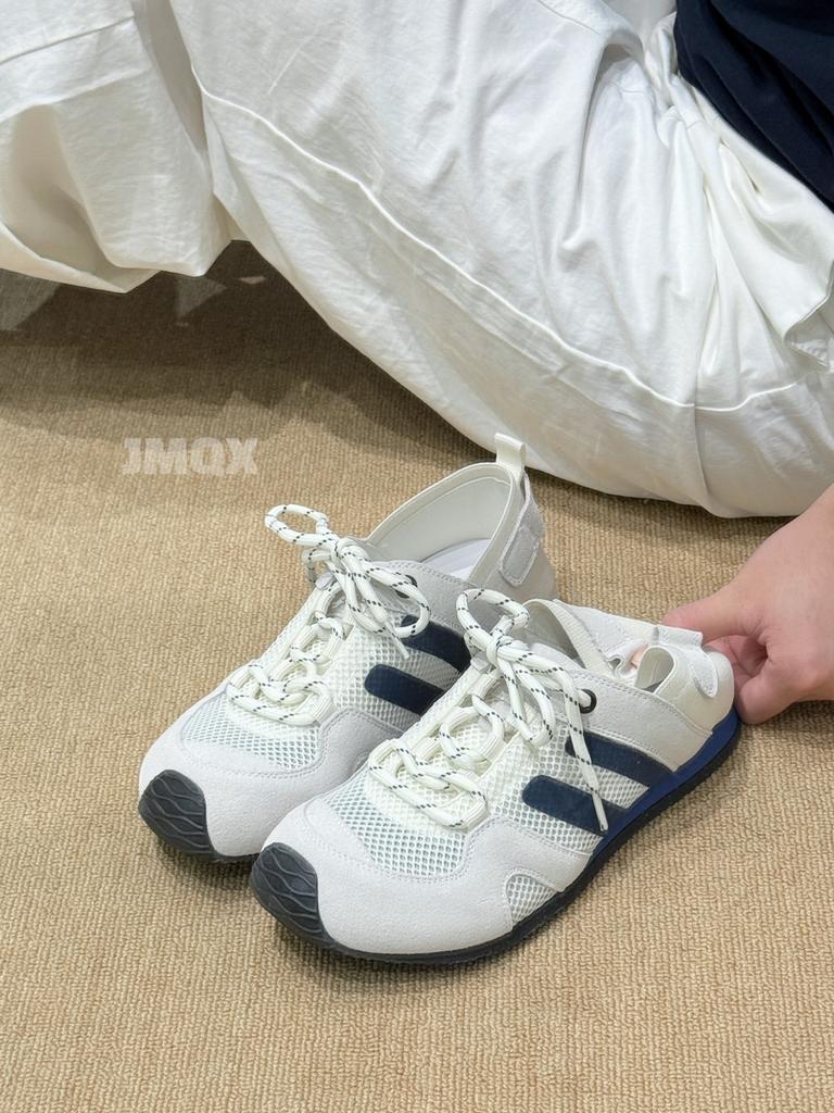 2025 new summer German training shoes women's casual sports shoes flat Forrest Gump shoes breathable ugly cute running shoes tide