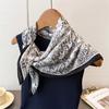 New 65*65cm Square Scarfs Warm Breathable Headscarf Soft Cotton Lightweight Bandana Wraps Women