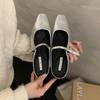 Baotou half slippers women's summer outer wear spring and autumn new Korean version French evening breeze temperament silver single shoes thick heel d