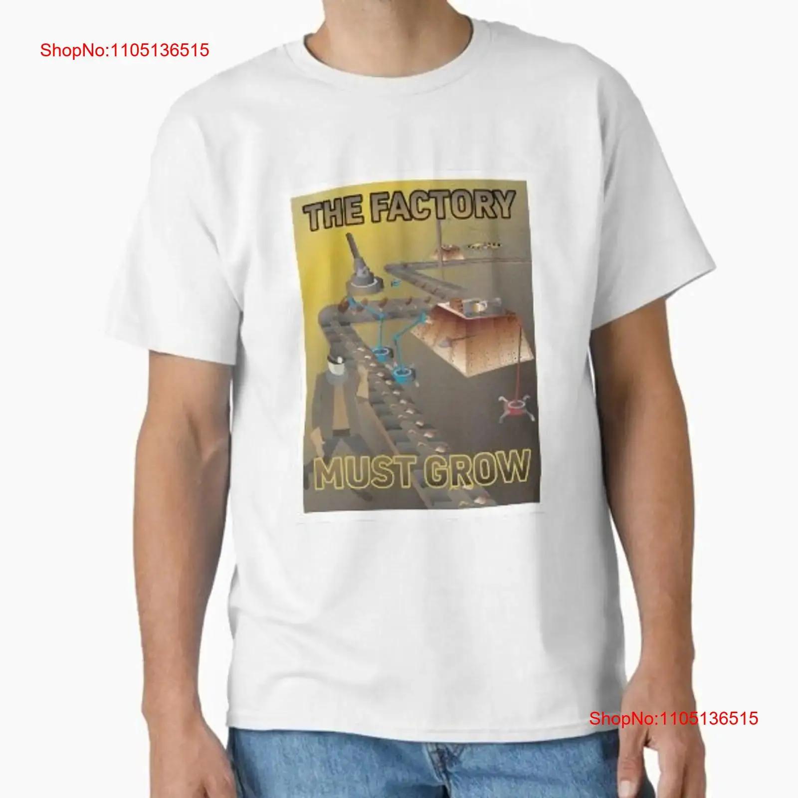 

The Factory Must Grow Factorio Poster Class T Shirt Made in US AUS Size S 2XL vintage Washed Stylish Casual fashion homme S разноцветный