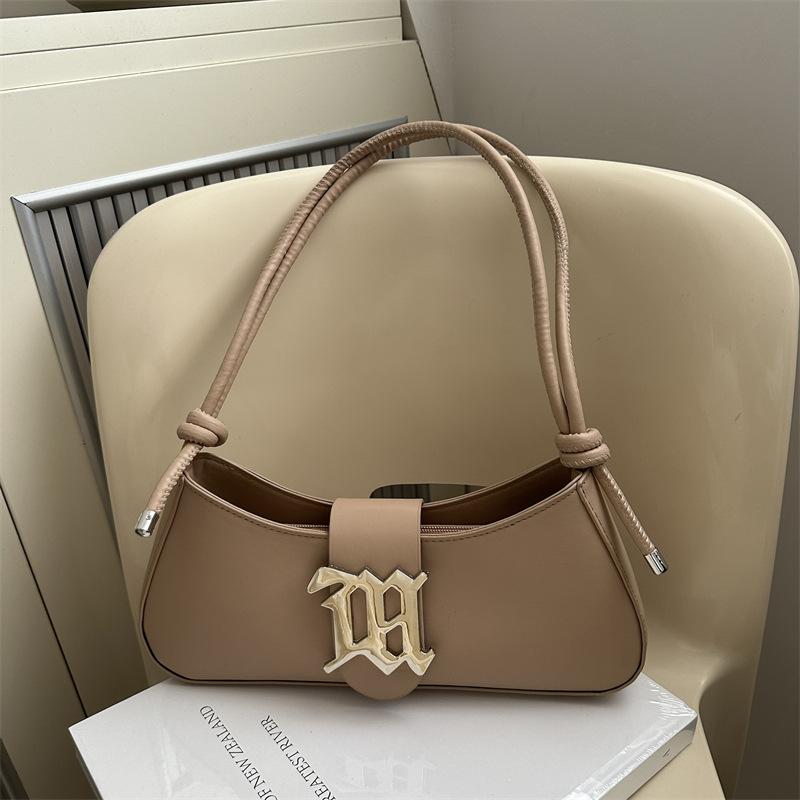 

Сумка-багет під пахвою 2024 нова весняна проста жіноча сумка на плече коричнева нішева універсальна сумка-месенджер сумка жінки хакі