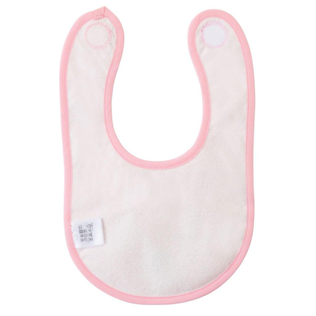 MIKIHOUSE HOT BISCUITS Baby Bath Towel and Bib Gift Set with Box Boys Girls Newborn Baby Shower Present Pink One Size 74-9930-499