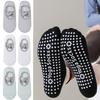 1 Pair Women Nonslip Grip and Straps Bandage Cotton Yoga Socks Low Cut Socks for Pilates Barre Ballet Barefoot Workout