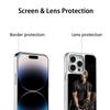 Ada wong X Leon hot game poster Phone Case for iPhone 16 15 14 13 12 11 Pro Max Sheepskin Silver-edged protective case