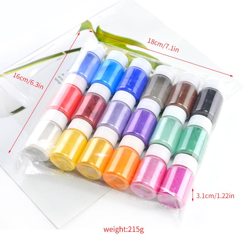 Mermaid Ji Iridescent Mica Powder: DIY Crystal Clay, Pearlescent Epoxy Resin, Glitter Pigment.