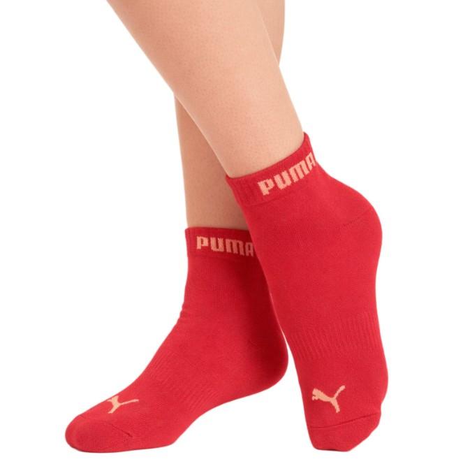Puma Socks 3-pack Peach/Coral [100003912 008 035] sizes 35-38