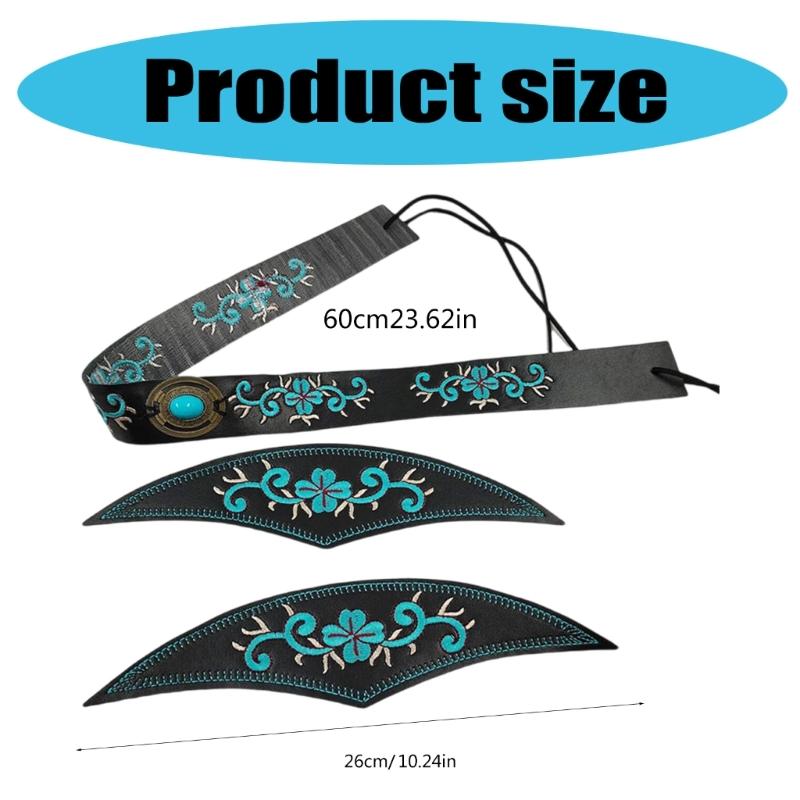 Cowboyhutband Ersatz Handbestickt Westernhutgürtel für Strohhüte und Filzhüte Panama Hüte Ersatz