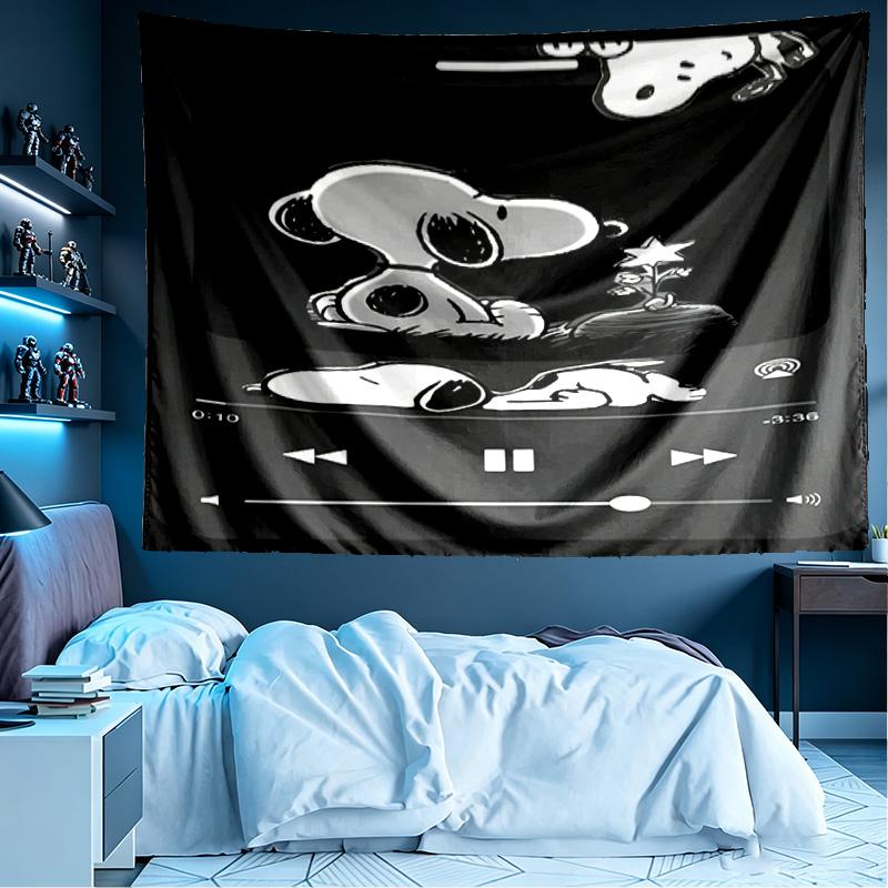 Snoopy Print Tapestry, Lightweight Wall Hanging, for Bedroom, Dorm, Living Room, Home Art Decor, Birthday Christmas Gift for Friends