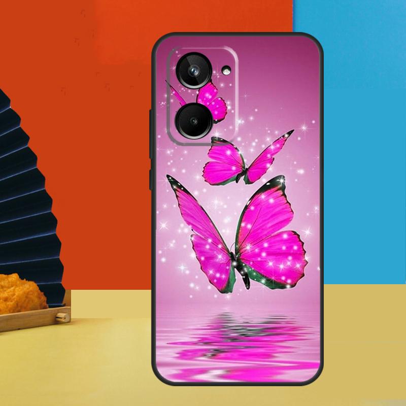 Cute Butterfly For Realme 15 Pro 10 11 12 13 14 Pro Plus GT6 GT7 C51 C53 C55 C61 C63 C65 C67 C71 C75 Case