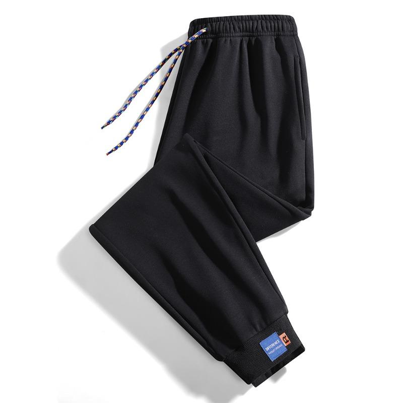 Spring Autumn Elastic Waist Loose Casual Sports Pants Male Drawstring Fashion All-match Sweatpants Men Trousers