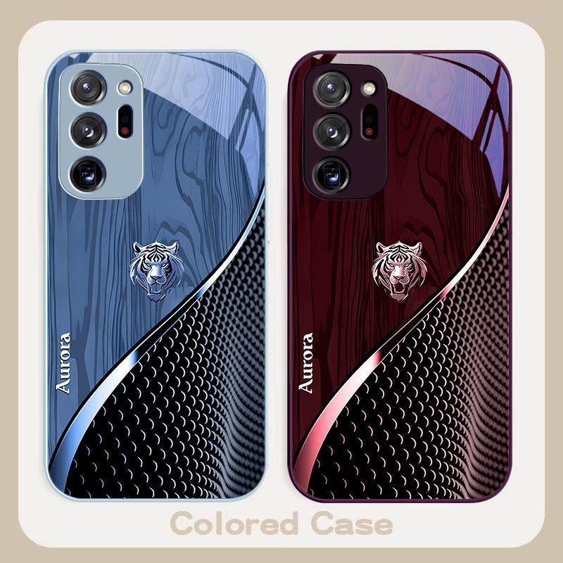 Mignon Tigre Doré Marron Pour Samsung A01 A02 03 Core A04 05 06 10 12 13 14 5G 15 16 M02 12 Note 8 9 10 20 Verre Coque Ultra pour Téléphone
